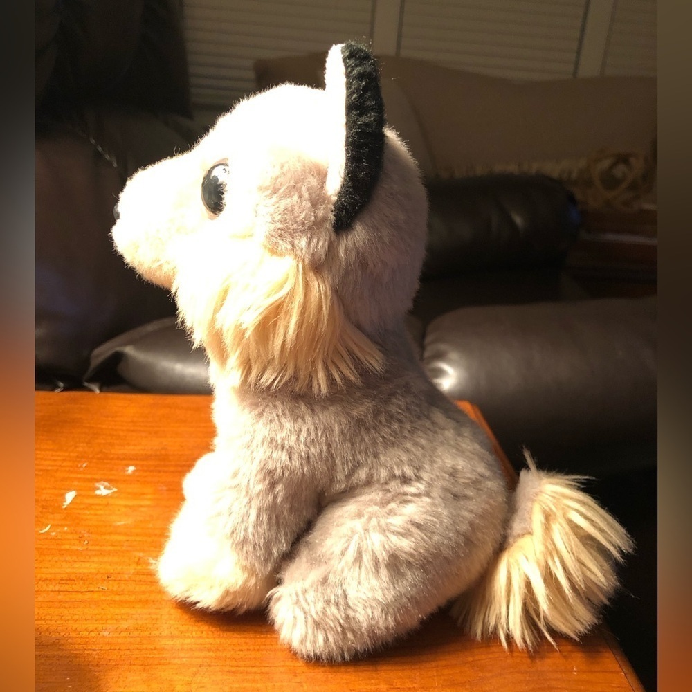 Adventure Planet Wolf Pup - Gray Beige Tan - Big Sparkle Eyes - Picture 6 of 10
